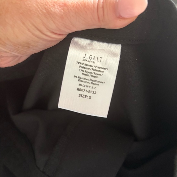 J.Galt Black Wide-Leg High-Waisted Pants - Picture 8 of 8